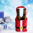 thumbnail image 2 of Cateissary Bolsa de vino tinto de Navidad para fiesta, 6 uds., bolsas de caramelos rojas y negras no tejidas, regalos de boda, decoraciones de cocina, Kits de decoración para fiestas Cateissary HA038274-00, 2 of 6