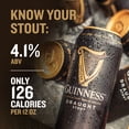 thumbnail image 4 of Guinness Draught Stout Import Beer, 8 Pack Cans, 14.9 fl oz, 4.2% ABV, 4 of 9