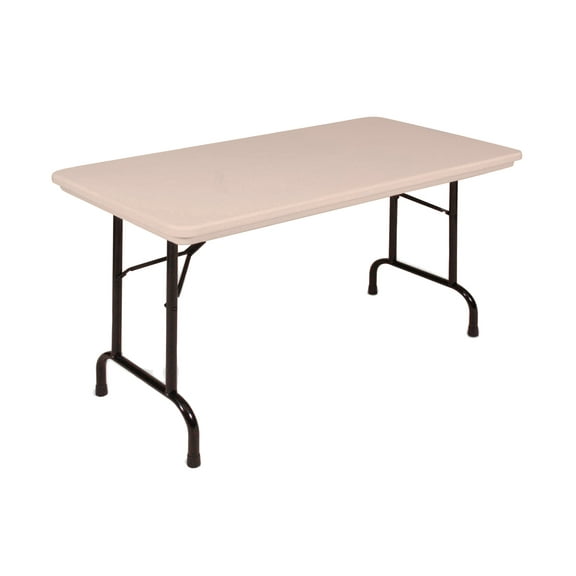 Correll 24x48 Commercial Duty Plastic Top Folding Table