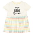 thumbnail image 3 of Inktastic Gigi and Poppop Love Me Girls Baby Dress, 3 of 5