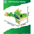 thumbnail image 2 of Real Planet 16.75" Red Eye Tree Frog Realistic Stuffed Animal, Tropical Jungle Frog Plush Toy & STEM Learning Gift for Birthday Boys & Girls, 2 of 6