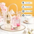 thumbnail image 4 of Clear Plastic Gift Bags with Handles, Reusable Party Favor Bags with Ribbon Transparent Gift Wrap Bags Bulk for Weddings Birthdays, 4 of 10
