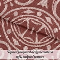 thumbnail image 4 of Superior Woven Jacquard Bedspread Set Queen Size, 3-Piece Lightweight All Seasons Coverlet, Berry Red, 4 of 8