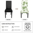 thumbnail image 5 of Dining Room Chair Covers Set of 4, Soft Stretch Kitchen Chair Covers Slipcover Protector, Removable Washable Geometric Parson Chair Covers 4 Pack, Sage Green, 5 of 6