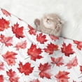thumbnail image 2 of Yiaed Realistic Maple Leaf Print Dog Blankets-Cat Blanket Washable for Couch Protection,Puppy Blanket, Soft Plush Reversible Throw Furniture Protector-Small, 2 of 8