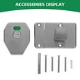 thumbnail image 3 of BRIGHTFUFU Stainless Steel Slide Bolt Latch Bathroom Indicator Lock for High Traffic Bathrooms 1 Set, 3 of 8