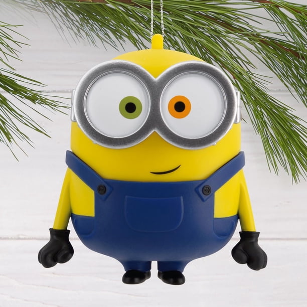 Hallmark Keepsake Mini décoration de Noël 2024, Minions Just a Little Shake, Cadeaux de Film 2,5 cm