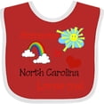 thumbnail image 3 of Inktastic Someone in North Carolina Loves Me Boys or Girls Baby Bib, 3 of 4