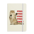 thumbnail image 1 of Cahier à Bras Debout Chat Embrassant Couverture Rigide en Tissu Journal Classique, 1 of 3