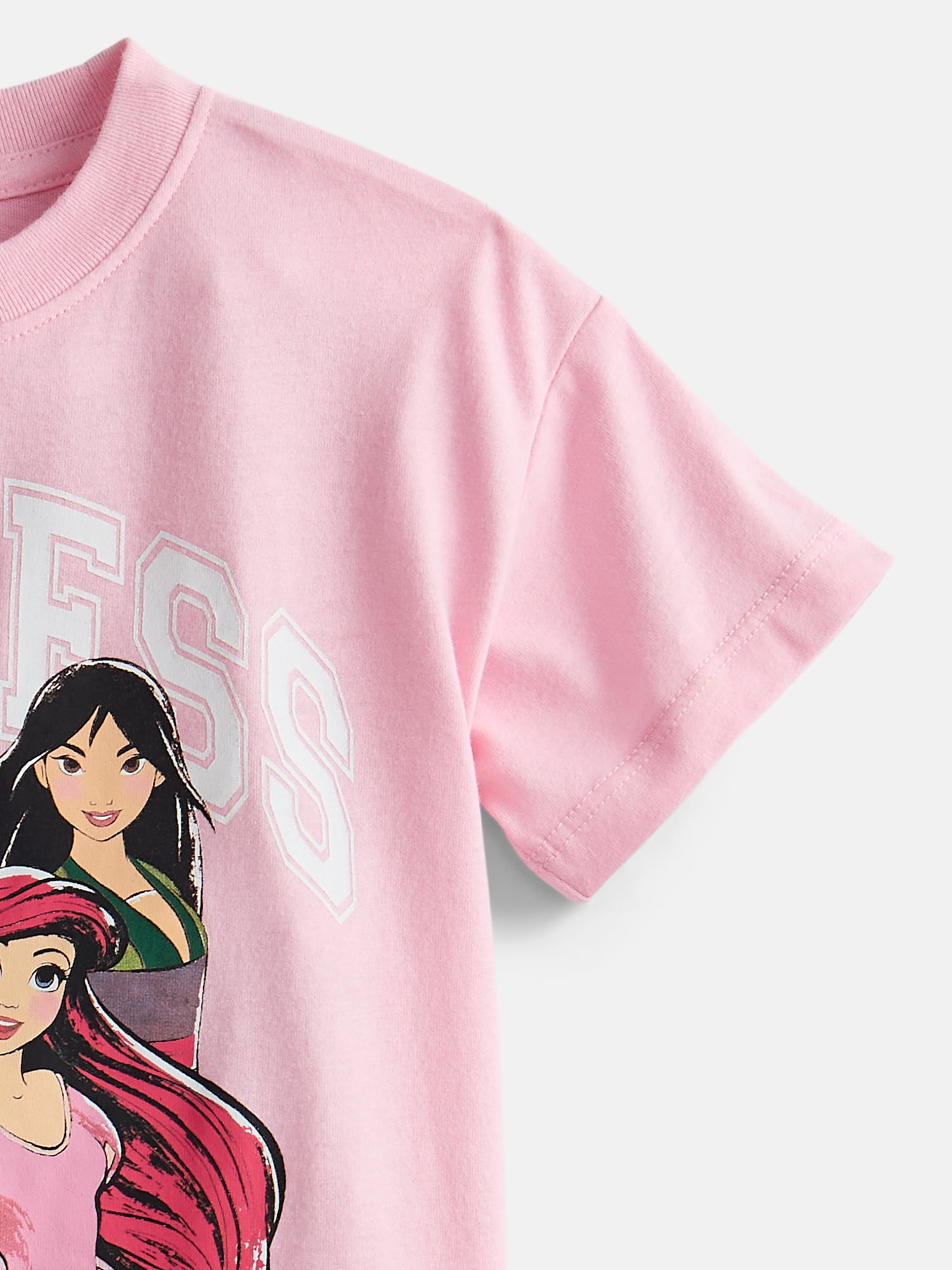 Disney Princess Toddler Girls' Graphic Tee with Short Sleeves, Sizes 12M-5T