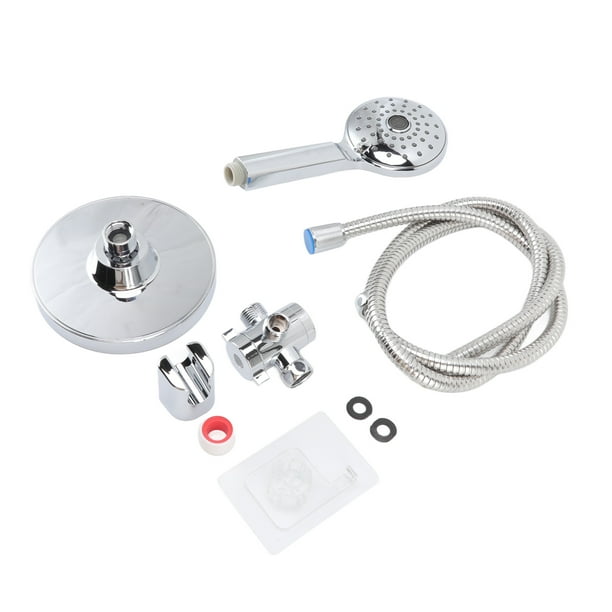 Juego de ducha de mano con rosca G1/2 de electrochapado, cabezal de ducha de alta presión ABS, cabezal de ducha de mano con manguera para baño