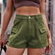 thumbnail image 4 of 2023 nuevas mujeres pantalones cortos de mezclilla de verano moda Casual pantalones vaqueros de cintura elástica pantalones cortos Cargo ropa femenina de calle, 4 of 5