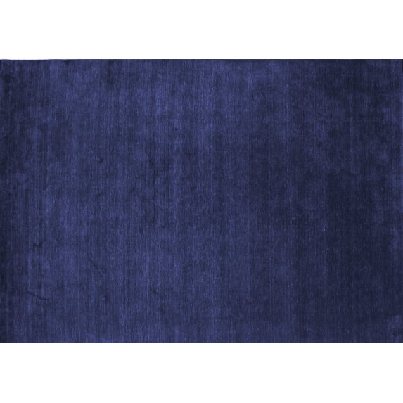 Ahgly Company Indoor Rectangle Abstract Blue Contemporary Area Rugs, 4' x 6'