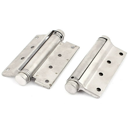 - Uxcell 100mm Length Stainless Steel Square Corner Single Action Spring Door Hinge 2Pcs