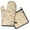 Cartoon Corgi-1, variant on Cartoon Corgi Kitchen Oven Mitt and Pot Holder Sets 4 Pcs for Baking, Cooking and Grilling, Heat Resistant Up To 392 °F