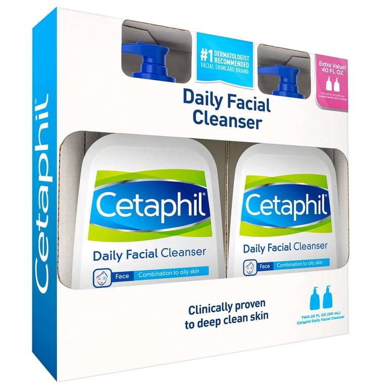 Raffiel FACIAL CLEANSER 2本セット Cetaphil Gentle Facial Cleanser for Sensitive Skin, pH Balanced