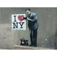 thumbnail image 1 of Banksy Loves NY CANVAS or PRINT WALL ART, 1 of 1