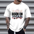thumbnail image 1 of Tops para hombre, blusas y camisas de cuello redondo y manga corta para hombre, tops casuales de cuello redondo y manga corta con estampados especiales para hombre., 1 of 5