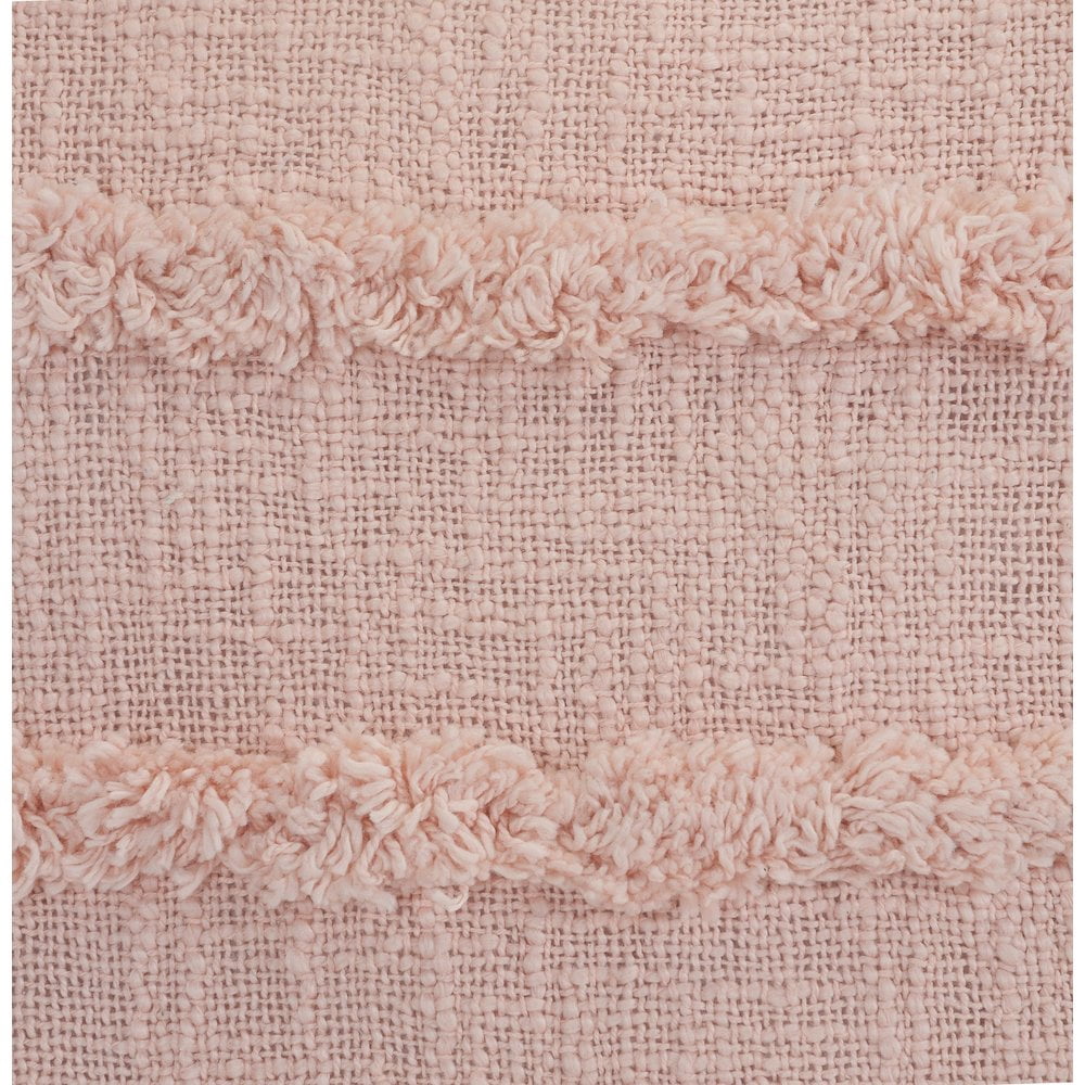 LR Home Ox Bay Blush Solid All-Natural Cotton Square 2 Piece Pillow Cover Set