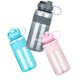 thumbnail image 2 of Mingxia Mxcp05 Large Plastic Water Bottle with Straw Outdoor Portable Sports Kettle, Color: Pink 2000ml, 2 of 5