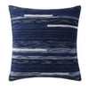Gap Home 100% Organic Cotton Chunky Yarn Dyed Decorative Pillow Navy 20" x 20"