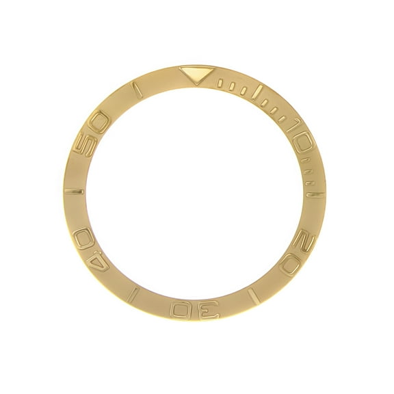 BEZEL INSERT FOR ROLEX YACHTMASTER 16800 16803 16808 16610 16613 16618 GOLD