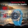 thumbnail image 3 of For North Edge Triton Outdoor Dive Men Solar Luminous Quartz Watch Crafted With Attention To Detail, 3 of 5