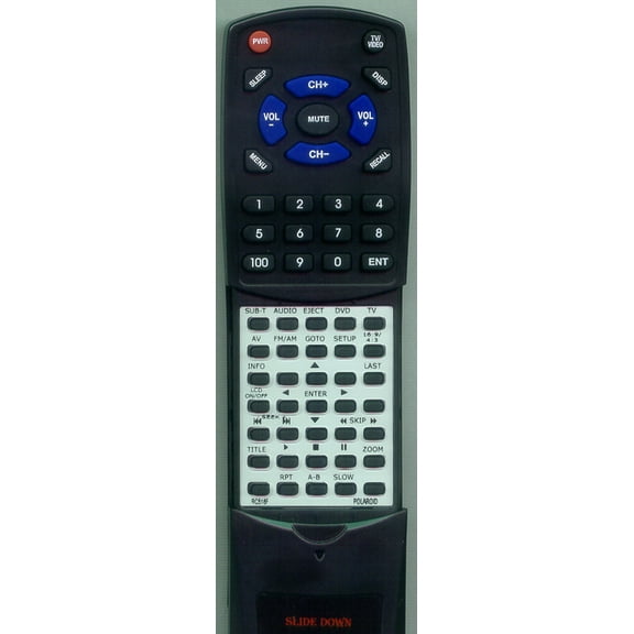 Replacement Remote for POLAROID RC-518F, RTRC518F, RC518F, FDM0715, FDM1015, FDM1000A