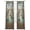 Blue, variant on Vintage Cranes Sheer Curtains 96 Inch Length 2 Panels for Living Room, Country Retro Chic Glass Flower Textured Voile Kitchen Curtain Set, Luxury Privacy Drapes Window Treatment for Bedroom