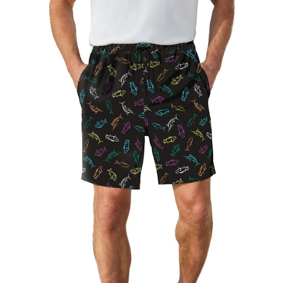 KingSize Men's Big & Tall 8" Swim Trunks With Super Stretch Liner