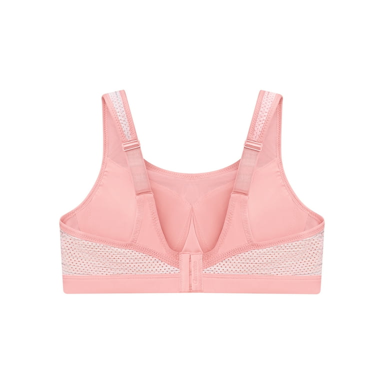 Glamorise High Impact Underwire Sports Bra - Pink Blush - Curvy Bras