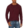 thumbnail image 1 of American Rag Mens Henley Basic T-Shirt, Red, Medium, 1 of 1
