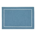 thumbnail image 3 of Fennco Styles Solid Color Laser-Cut Hemstitch Design Table Placemats 13" W x 19" L, Set of 4 - Classic Table Mats for Dining Table Décor, Banquets, Holiday, Family Gathering and, 3 of 4