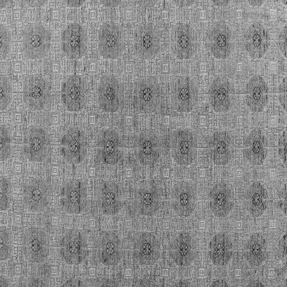 Ahgly Company Indoor Square Abstract Gray Modern Area Rugs, 3' Square