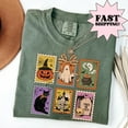 thumbnail image 4 of Halloween Stamp Collection T-Shirt – Spooky Holiday Graphic Tee with Vintage-Inspired Designs, 4 of 6