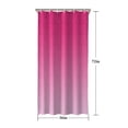 thumbnail image 5 of Pink Gradient Leopard Print Shower Curtain 36"x72" ,Bathroom Decorative Shower Curtains Set with 12 Hooks,Modern Waterproof Washable Shower Curtain, 5 of 6