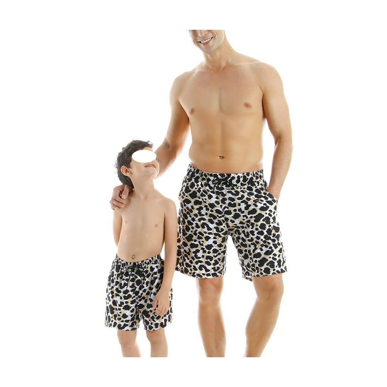 Mens leopard sales print bathing suit