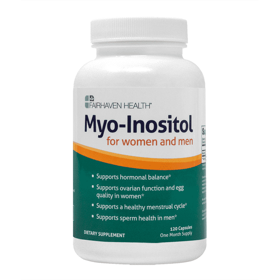 Myo Inositol Fertility Supplement, Supports Healthy Ovulation and Egg Quality, 500 mg, 120 Veg Capsules