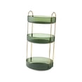 thumbnail image 2 of EHJRE Makeup Brush Holder Spice Rack Portable 3 Tier Rotating Skincare Organizer Fruit green, 2 of 7