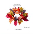 thumbnail image 3 of RBCKVXZ 12" Christmas Candle Rings Wreaths Berries & Pinecone Candle Rings Artificial Norfolk Pine Candle Holder for Winter Home Kitchen Table Centerpiece, 3 of 7