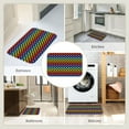 thumbnail image 6 of Pofeuu Rainbow Chequerboard Print Hem Mat 40x60 - Multipurpose Doormat for Indoor & Outdoor Use - Welcome Your Guests with our Entrance Mat, 6 of 6