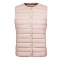 thumbnail image 3 of HTNBO Womens Winter Puffer Vest Lightweight Collarless Outdoor Puffer down Short Packable Vest Alternative Vest Jacket, 3 of 4