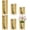 Gold, variant on 6 count Cylinder Vases for Centerpieces Mercury Vase Hurricane Vase Bulk Round Wide Container for Office Wedding Table Decorations (4''/6''/8'')