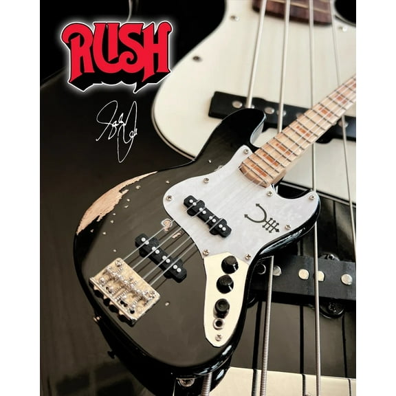 Axe Heaven Geddy Lee Fender Jazz Bass Vintage Tour Edition Mini Guitar Replica Collectible FJ-006