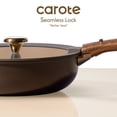 thumbnail image 6 of CAROTE 36-Piece Ceramic Cookware Set ,Detachable Nonstick Pots and Pans Setwith Lids, Induction Compatible, Chocolate, 6 of 10