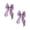 Purple, variant on 2 Pack French Silky Bow Curtain Tiebacks, Elegant Lace Ribbon for Sheer Curtains Decorative Curtain Rope Accessories for Bedroom Living Room Wedding Decor (Purple,2pcs)
