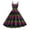 Hot Pink, variant on Mardi Gras Womens Plus Size Dresses Carnival Printed Fashion Spaghetti Strap Sleeveless Cocktail Dress Punk Vintage A-Line Swing Midi Dress