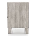 thumbnail image 4 of Furniture of America Garrison 2-Drawer Wood Nightstand, Washed White, 4 of 6
