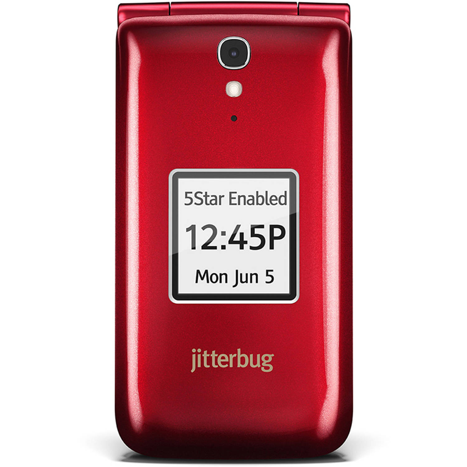 Jitterbug 4043SJ6RED Flip Easy-to-Use 4G Prepaid Cell Phone for Seniors Red - image 2 of 10