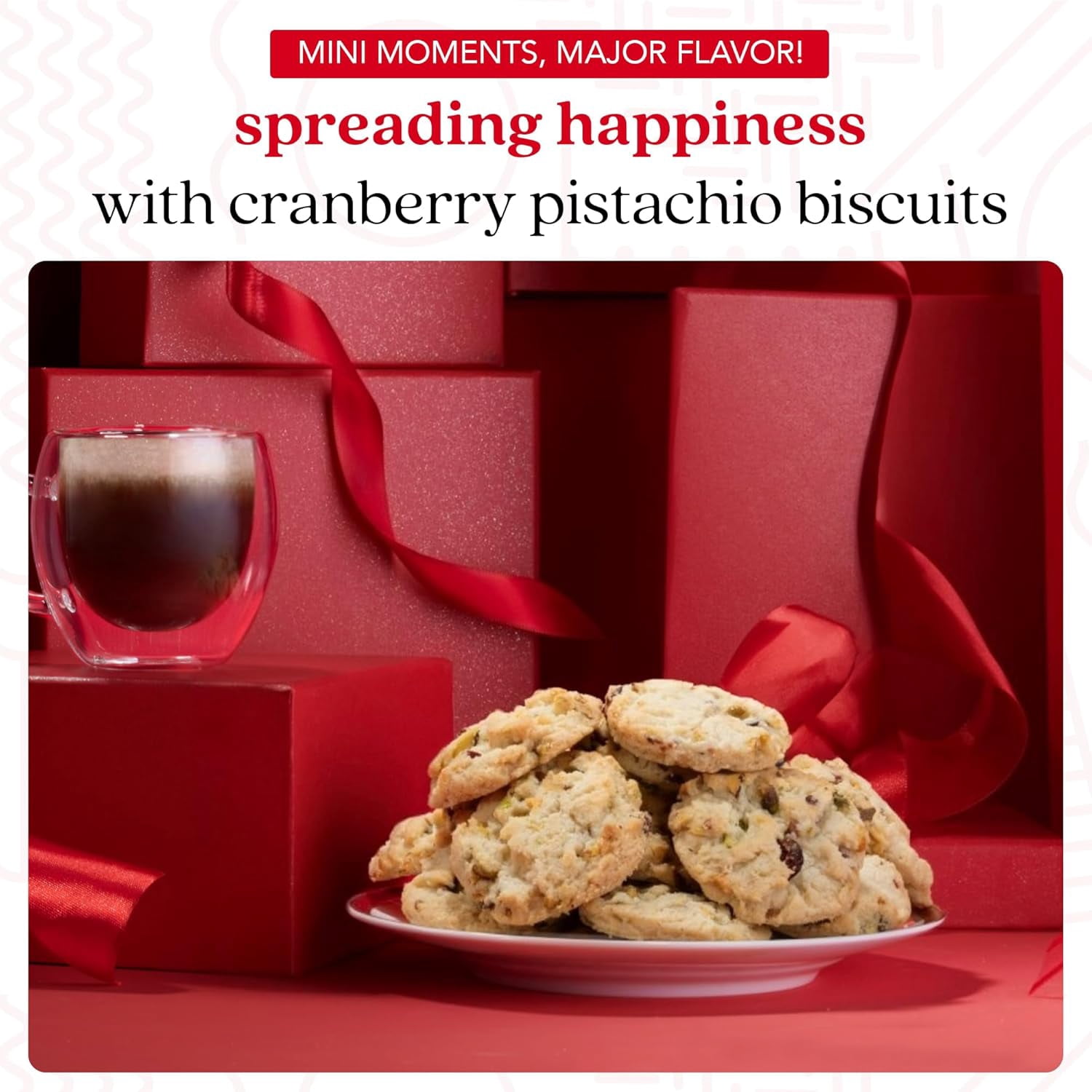 David's Cookies Cranberry Pistachio Biscuits in Sweet Sampler Tin, 9.3 oz